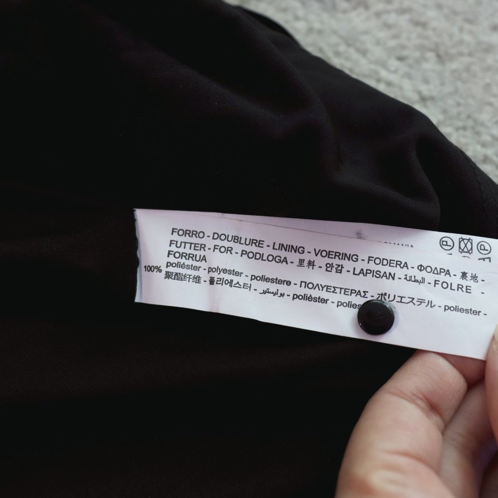 SOLD ZARA Puff Sleeve Babydoll Dress Black M - Picture 14 of 14